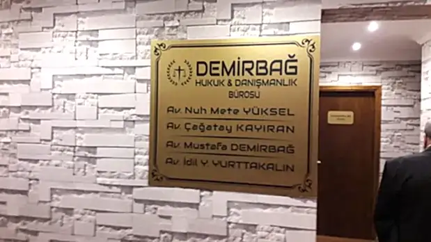 Gold Zemin kapı tabelası