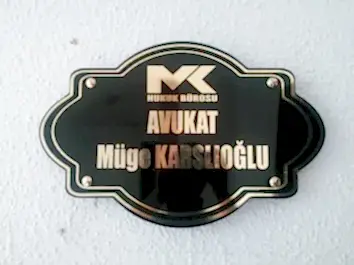 Avukat Kapı Tabelası